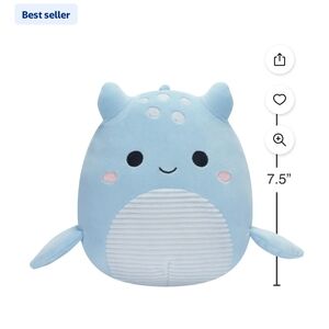 Squishmallows Blue Stuffed Animal